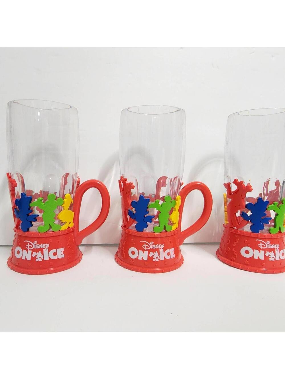 Disney on Ice Light Up Cup Disney Souvenier Cups lot of 3